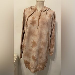 New Victoria's Secret PINK Sweatshirt Dress Tie Dye hoodie